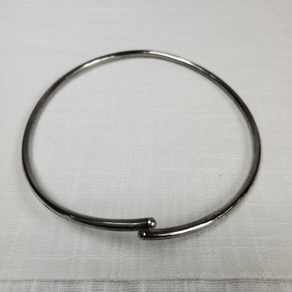 Silver 925 Mexico Stamped Chocker Collar Necklace for Pendant Vintage - Picture 3 of 6